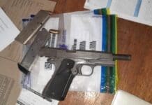 Unlicensed firearm and ammunition confiscated by members of #ANDF and #SAPS.